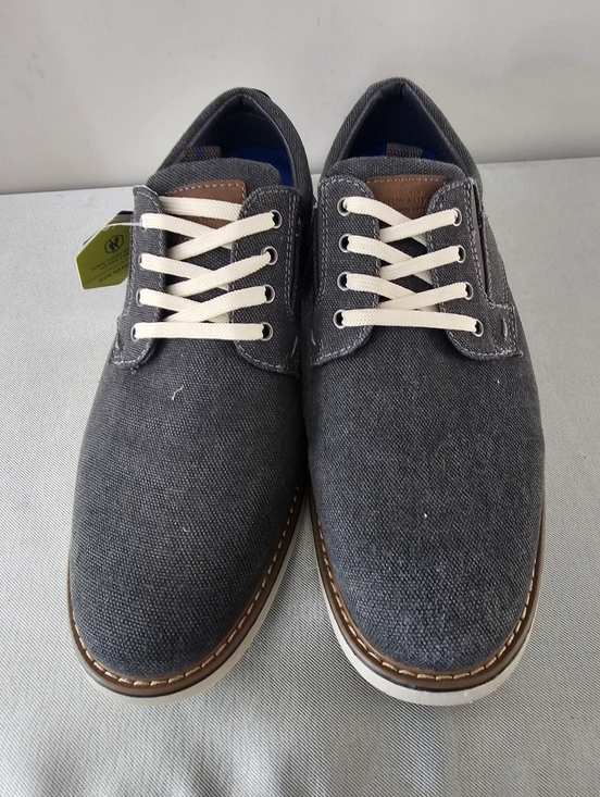 NWT NUNN BUSH Otto Canvas Plain Toe Mens Oxfords